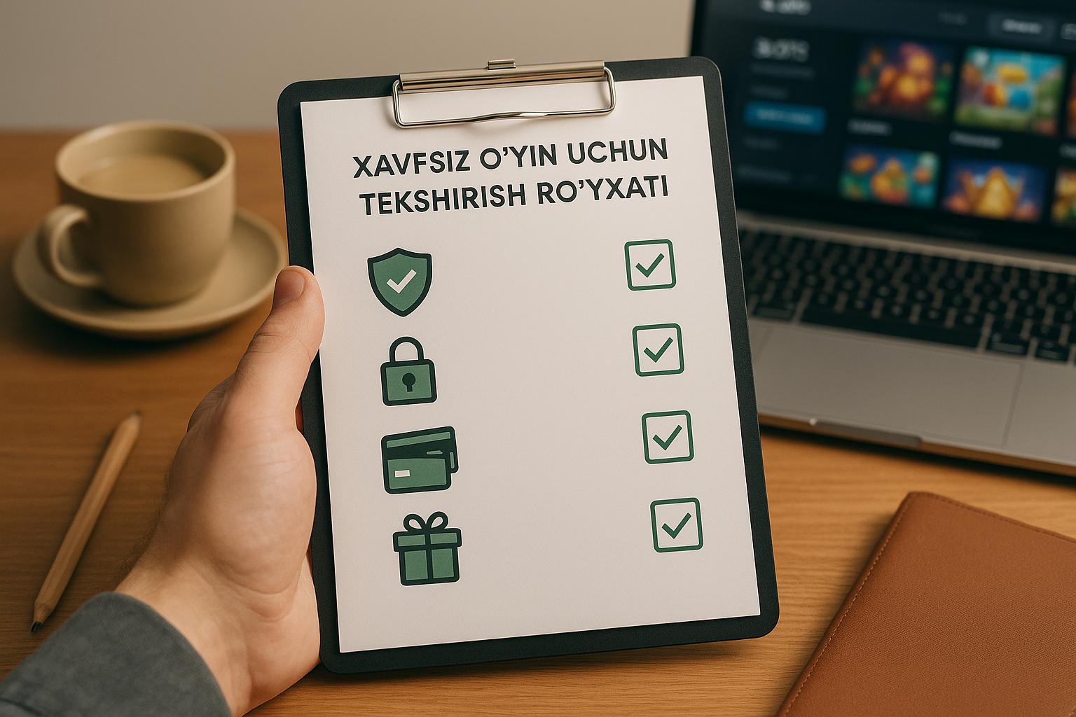 Xavfsiz O’yin Uchun Tekshirish Ro’yxati